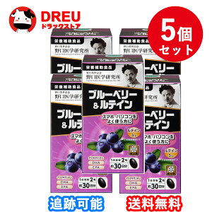 【5個セット】野口医学研究所 ブルーベリー&ルテイン 60粒 (約30日分) DHA EPA サプリメント栄養補助食品 健康維持サプリ