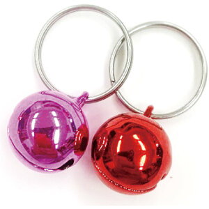 【同梱不可】【3個セット】カワノ産業 マイスターペット用鈴小2個入りレッド×ピンク