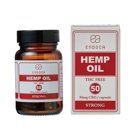 エンドカ (ENDOCA) カプセルヘンプオイル 1500mg CBD CBD含有量50mg 30カプセル 1瓶18g ヒドロキシプロピルメチルセルロース デンマーク