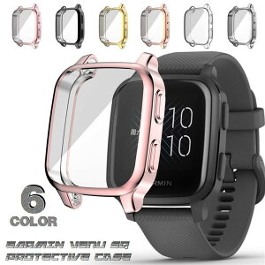 Sq �K�[�~�� Venu �ϏՌ� ���^ �\�t�g Garmin �X�N���[���J�o�[ �y�� TPU �h�o �ی�P�[�X ���b�L �N���A