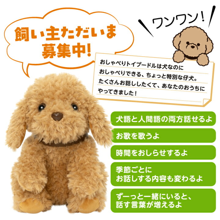 楽天市場】【365日出荷】 おしゃべりトイプードル ロボット 犬 認知症 