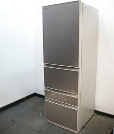 【中古】関東地域限定 自動製氷機付き 東芝 TOSHIBA 大型冷蔵庫 GR-K41GXVL-EC 410L 送料無料 R60051