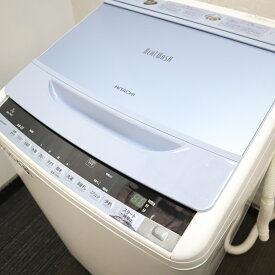 【中古】HITACHI 日立 全自動電気洗濯機 BW-7WV-A ブルー ビートウォッシュ 洗濯・脱水容量7.0kg R80046