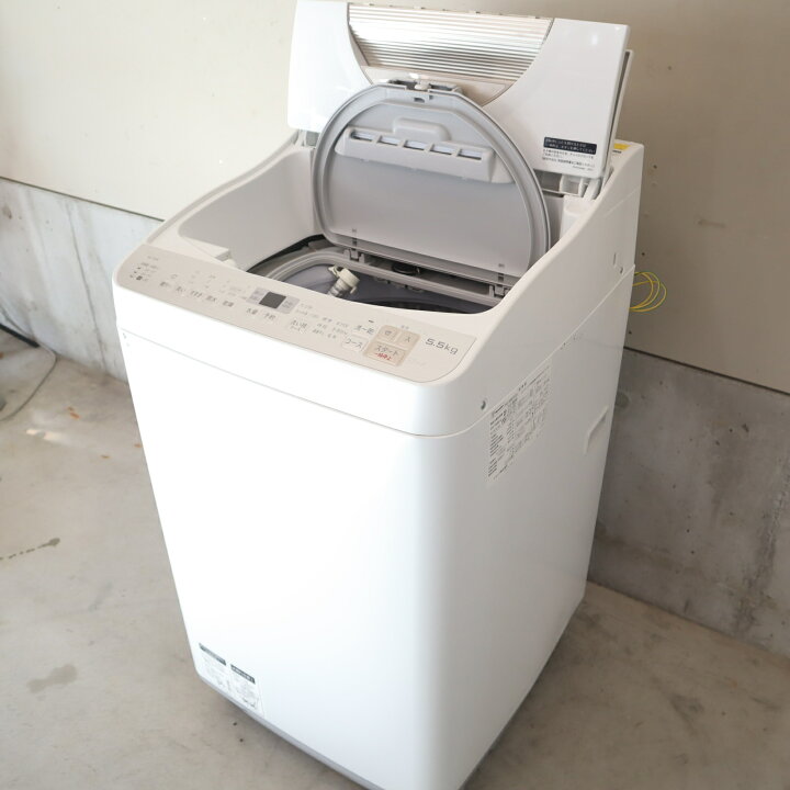 R2736) SHARP 中古シャープ 縦型洗濯乾燥機 ES-TX5B-N ゴールド系 