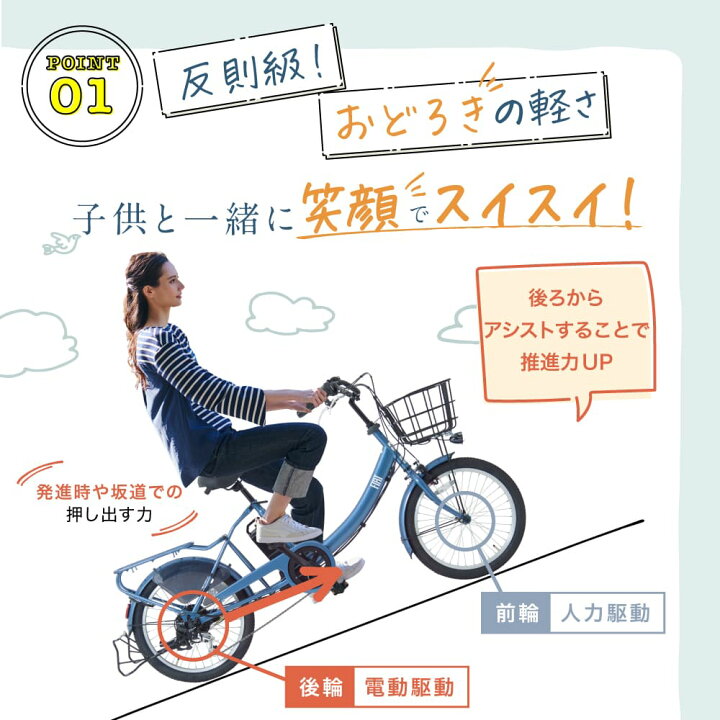 楽天市場】【お買い物マラソン☆P5倍】【5年保証付き】電動自転車 