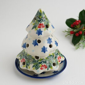 ポーリッシュポタリー　ポーランド陶器 ポーランド食器　 Ceramika Boleslawiecka Kalich Kalich　カリヒ クリスマスツリー（K562-DP696）