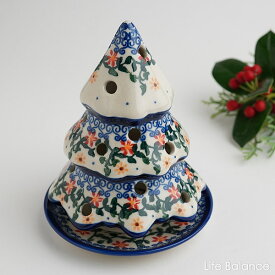 ポーリッシュポタリー　ポーランド陶器 ポーランド食器　 Ceramika Boleslawiecka Kalich Kalich　カリヒ クリスマスツリー（K562-DP096）
