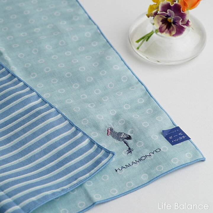 楽天市場】日本製 ハンカチ 濱文様 リバーシブルガーゼハンカチ WAと  