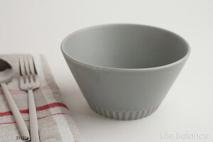 【作山窯】SAKUZAN Stripe ボウル グレー U20032