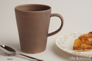 【作山窯】SAKUZAN Sara マグカップ(L) ブラウン (貫入あり) U20319