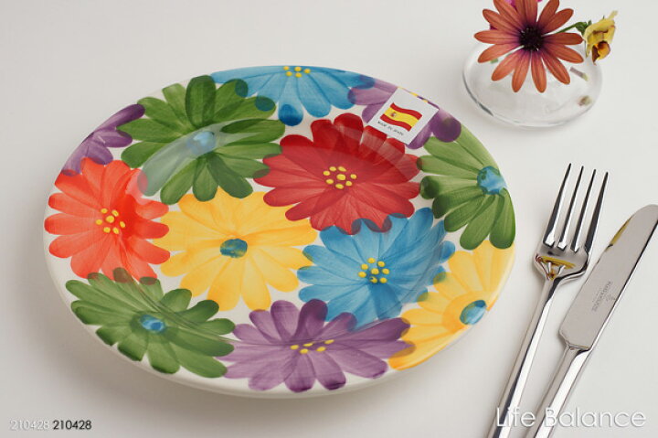 楽天市場】スペイン陶器 ハエン 絵皿 プレート（139）MF柄 : Life  