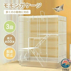 【全品5%ポイント】リス?シマリス?デグー?ハムスター?フクロモモンガなど小動物用 ゲージ 大きいサイズ 縦長設計 金網仕様 通気性抜群
