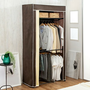 選べるカバー付きクローゼットハンガー 90cm幅 カーテン付きハンガーラック クローゼットハンガーラック クローゼットハンガー 収納 洋服ラックカバー付き 洋服ラック キャスター付き ハン