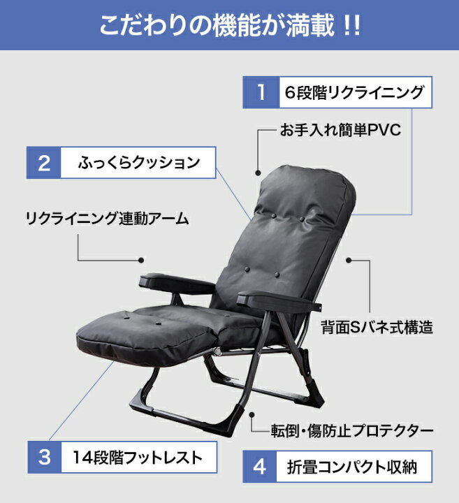 楽天市場】日本製 NEWくつろぎのリクライニングアームチェアEX 