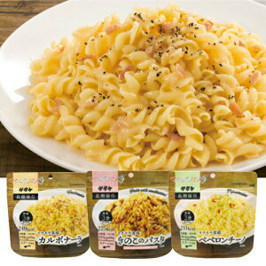 非常食 マジックパスタ 保存食セット 6袋 3種各2袋セット 国内製造 アルファ化加工 パスタ カルボナーラ きのこパスタ ペペロンチーノ 防災 非常用 保存食 携帯食品 災害 備蓄 賞味期限5年