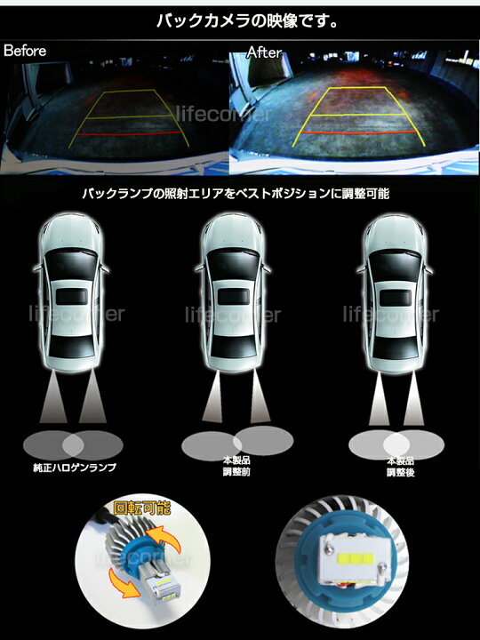 楽天市場】最大60%オフ&12%OFFクーポン☆2本 ヴェゼルバックランプ LED 