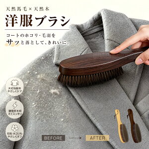 最大P20倍★5%OFFクーポン★新作 洋服ブラシ 毛玉取り 衣類ブラシ 毛玉クリーナー ホコリ取りブラシ 天然馬毛 静
