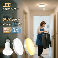 終了間近★300円クーポン★LEDセンサーライト 小型 人感センサー付 マイクロ波センサー シーリングライト…