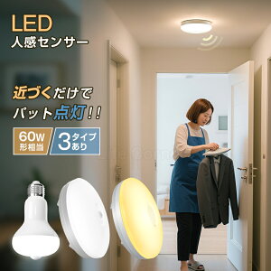 最大P20倍★5%OFFクーポン★LEDセンサーライト 小型 人感センサー付 マイクロ波センサー シーリングライト 4畳