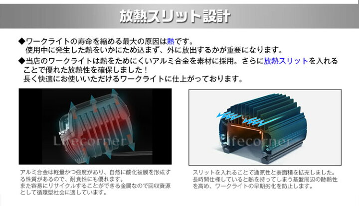 楽天市場】急げ!p10倍&2点で12%OFF☆地震・防災対策 作業灯 12v 24v 
