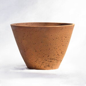植木鉢 軽量コンクリート製 エイジング シャロー(浅鉢) ラスティー / φ24cm×H16.5cm(8号)
