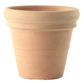 植木鉢 大型 おしゃれ イタリア製 素焼き テラコッタ鉢 リムポット ホワイト（白）42cm（14号）