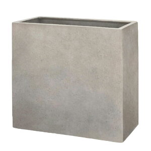 植木鉢 大型 軽量 FPR製 モードライト ハイボックス ライトグレー / L70cm×W35cm×H70cm(23号)