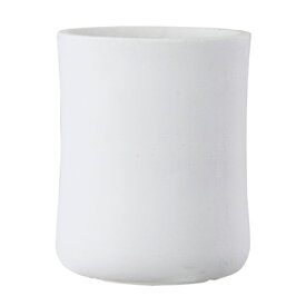 植木鉢 軽量 ファイバークレイ製 バスク ミドル ホワイト 白 37cm（12号）
