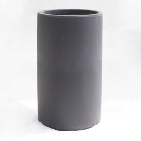 植木鉢 大型 軽量 ニュートラ トールシリンダー ブラック（黒） φ34cm×H61.5cm（11号）