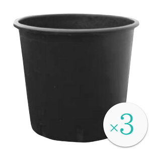 植木鉢 軽量 ナーセリーポット(育苗、栽培、インナーポット用) ブラック(黒) / φ32cm×H30cm(11号)【3個入】