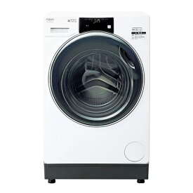 設置無料 ドラム式 洗濯機 AQUA アクア まっ直ぐドラム ドラム式洗濯乾燥機 ホワイト 左開き AQW-SD12PL-W