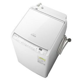 設置無料 タテ型 洗濯機 全自動洗濯機 日立 洗濯乾燥機 ビートウォッシュ ホワイト BW-DV80J-W