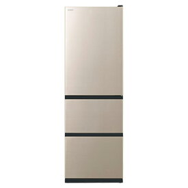 設置無料 冷蔵庫 右開き 日立 冷凍冷蔵庫 Vタイプ ライトゴールド R-V38TV-N