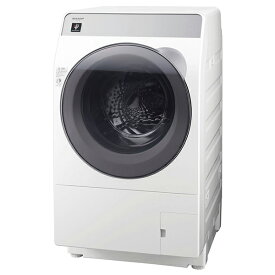 設置無料 ドラム式 洗濯機 SHARP シャープ ドラム式洗濯乾燥機 クリスタルホワイト 左開き ES-K10B-WL