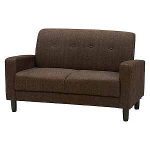 ソファ(ブラウン) ケイディ2P-BRサイズも色も"ちょうどいい"ベーシックなソファ。背面取付式