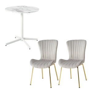 �e�[�u�����`�F�A3�_�Z�b�g�i���C�g�O���[�j�@LT-4931MWH-63LGY-S