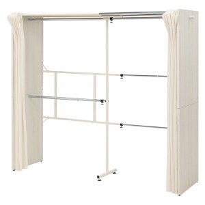 �L�k�N���[�[�b�g�i�z���C�g�E�H�b�V���j�@VR-7242WS�X�y�[�X�ɍ��킹�ĐL�k�\�ȃN���[�[�b�g�n���K�[�B�J�[�e���t���B