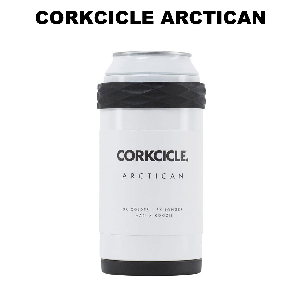 冷たい美味しさ長く続くスタイリッシュな缶ホルダー CORKCICLE コークシクル ARCTICAN 保冷缶ホルダー 新作アイテム毎日更新 ホワイト White アークティカン 激安特価品