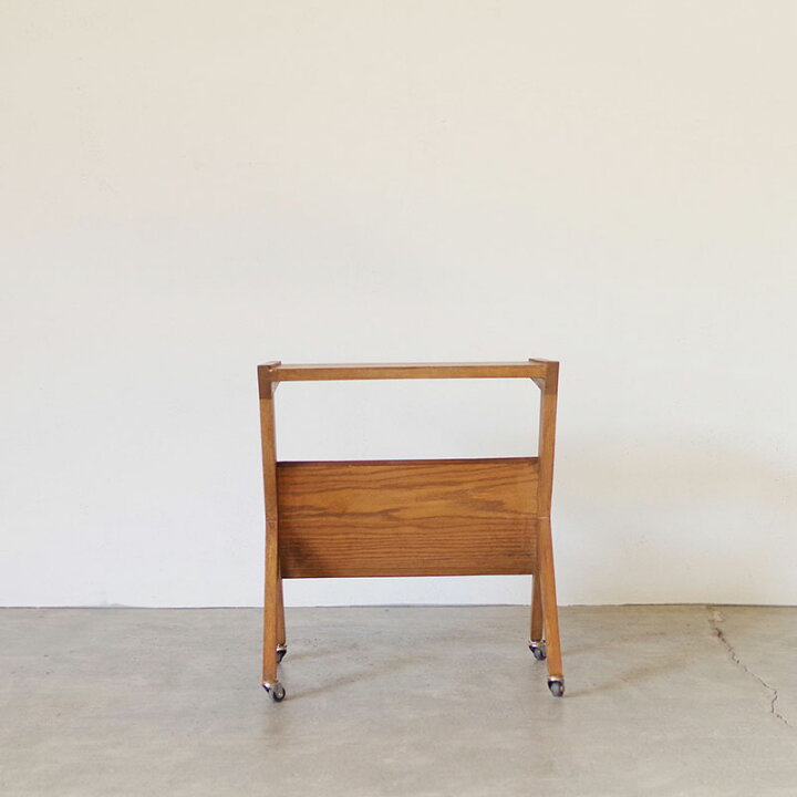 楽天市場】サイドテーブル キャスター木製 無垢材【BI OAK SIDE TABLE 