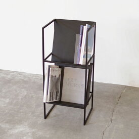 マガジンラック　アイアン　オフィス　スリム　ミニマム　シンプル【SL IRON MAGAZINE RACK】