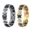 ゲルマニウム 磁石 メンズ レディース ジュエリー ステンレス ブレスレット 磁気アクセサリー 健康 おしゃれ カジュア…