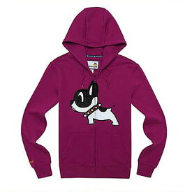 【正規品】PANCOATオリジナル商品★ カラーパーカーパンコートキャラクター LONG T 長袖 パンコート DOG 犬 アニマル パープル 紫 アウター キャラクター メンズ レディース ジャージ オシャレ 男女兼用POPBOW HOODY ZIPUP (E-1 FP) (LAVENDER PURPLE)