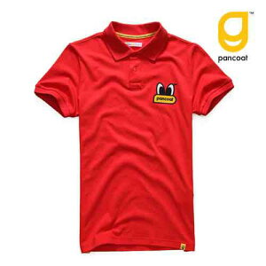 �y���K�i�zPANCOAT �p���R�[�g �|���V���c �L�����N�^�[ T-�V���c POPEYES BIGLOGO COLLAR T-SHIRTS (TOMATO RED) ���� �� T�V���c �����Y ���f�B�[�X