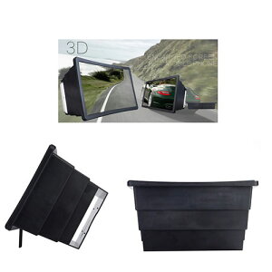 3D スマホを置くだけ 画面拡大 折りたたみ拡大鏡 スマホ大画面化 スタンド スマホ拡大スクリーン 読書 折り畳み スマートフォン スマホ用ズームスクリーン