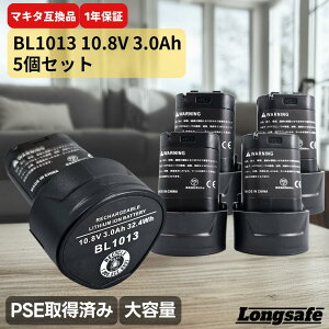 }L^ BL1013 obe[ ݊ 10.8V 3.0Ah PSEF BL1014 194550-6 194551-4 195332-9 DC18WB DC18WA DF030D DF330D TD090D Ή(BL1013)