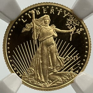 2011N AJ C[O  5h 1/10oz oeB NGCЊӒ PF70 ULTRA CAMEO A[[[X