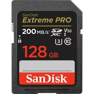 �y5��0�̂�������10%OFF�N�[�|���zSanDisk Extreme PRO SDXC�J�[�h 128GB UHS-I U3 V30 Class10 �ő�Ǎ�200MB/s 4K�Ή� SDSDXXD-128G-GN4IN