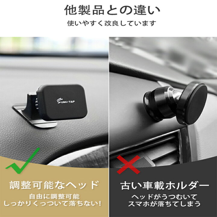 楽天市場 車載ホルダー マグネット スマホ スマホホルダー 車載用 マグネット 強力マグネット ホルダー 車 車載用 スマートフォン 車載 マグネット スマホ 車 携帯 スマホスタンド ダッシュボード Iphone Android 磁石 ナビ 防災セット カー用品 ライフ広場