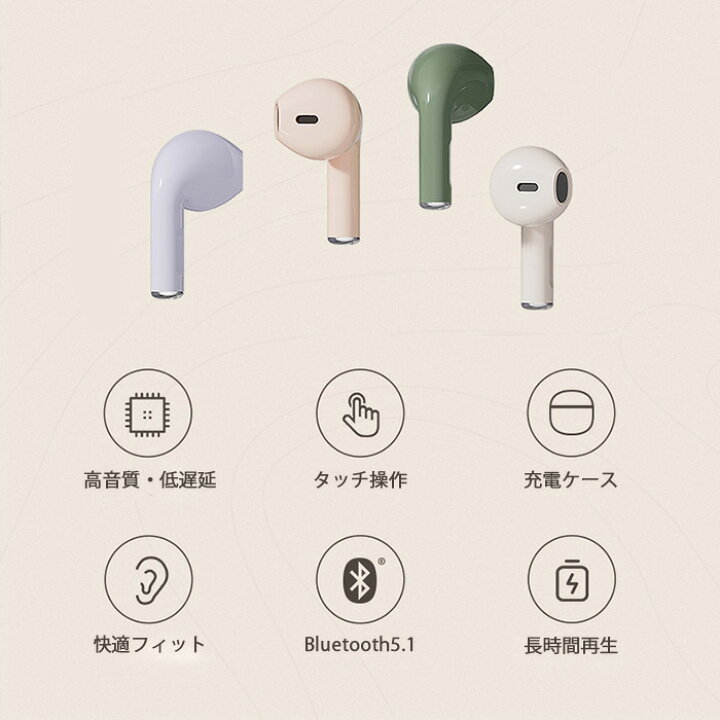 楽天市場 最大10倍ワイヤレスイヤホン Iphone ノイズキャンセリング Bluetooth 5 1 耳掛け マイク付 イヤホン Type C充電 ワイヤレス 防水 長時間 小型 軽量 かわいい コンパクト 高音質 長時間使用 インナーイヤー 片耳 両耳通話 Android パソコン 自動ペアリンク