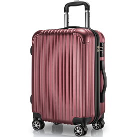 VARNIC スーツケース キャリーバッグ キャリーケース 機内持ち込み ダブルキャスター 360度回転 TSAローク搭載 ファスナー式 ビジネス (S, 40.5L)